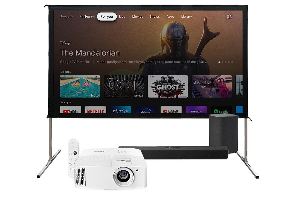 Optoma UHD35+ 4K Outdoor Cinema Package