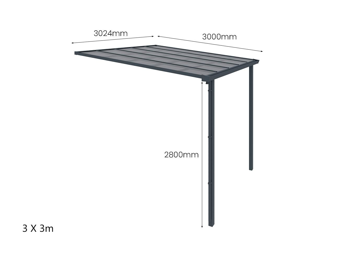 Urban Wall Mounted Patio Cover