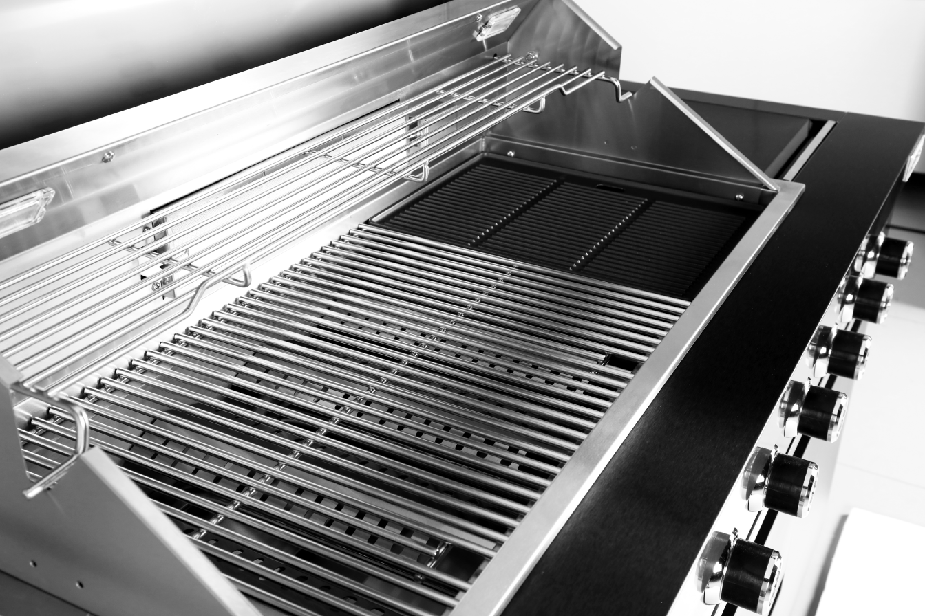 Aspire 6 Burner Built In BBQ with Rear & Side Burners (Natural Gas)