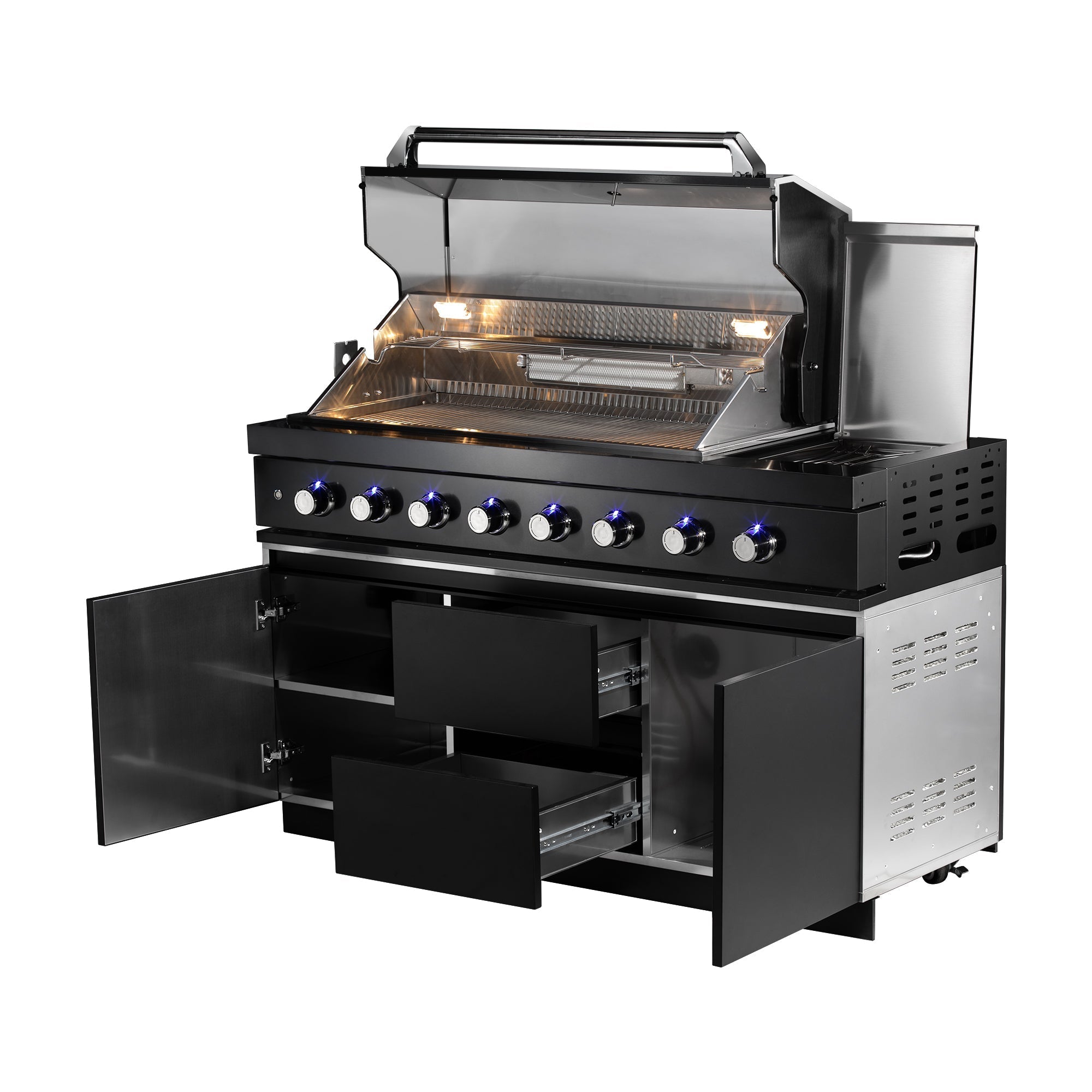 Aspire 6 Burner BBQ On Cabinet (Natural Gas)