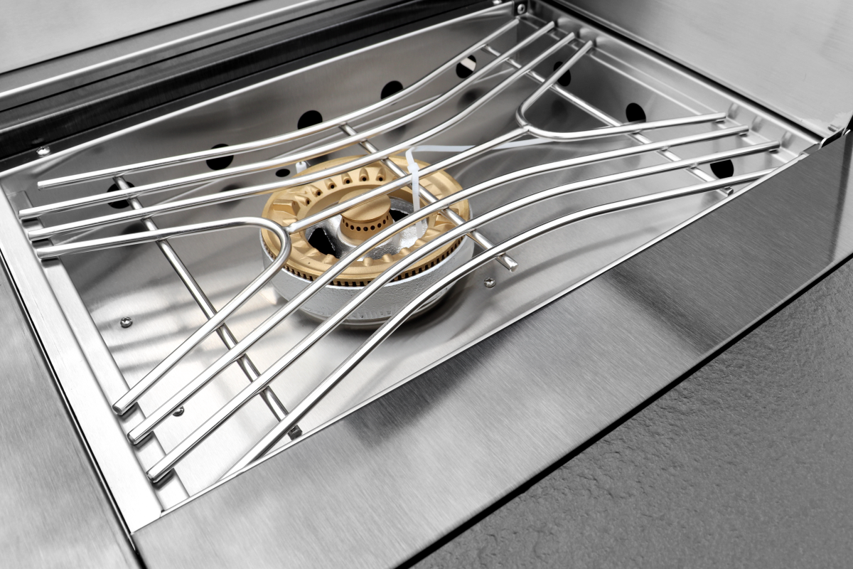 Aspire 6 Burner Built In BBQ with Rear & Side Burners (Natural Gas)
